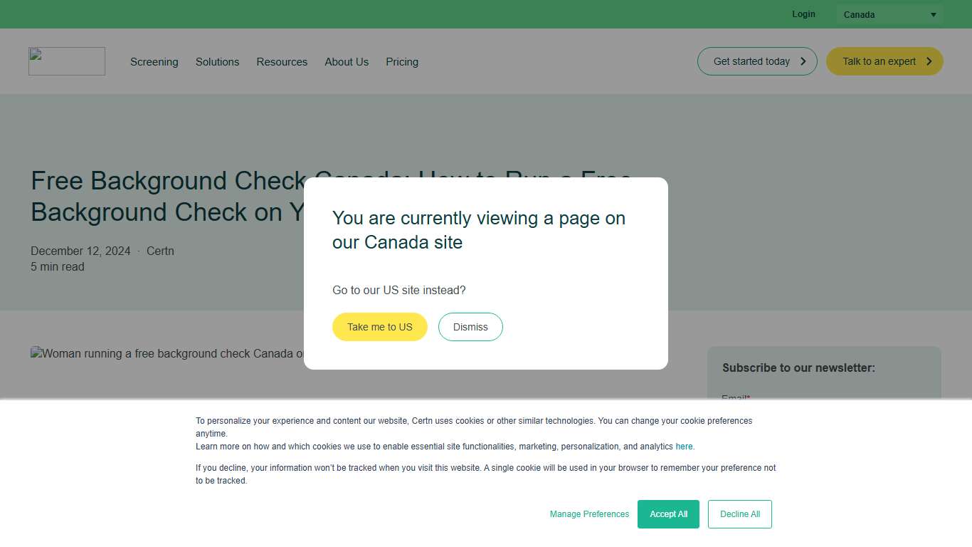 Free Background Check Canada: How to Run a Free Background Check on Yourself Certn